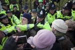 GMP POLICING BARTON MOSS PROTESTS SALFORD